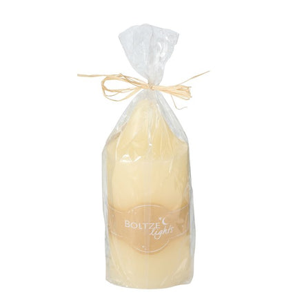 Pillar Candle Church Cream H20 D9