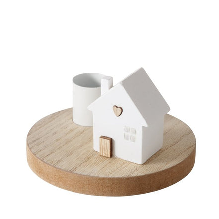 White Heart House Candle Holder - (3 Designs to Choose From)