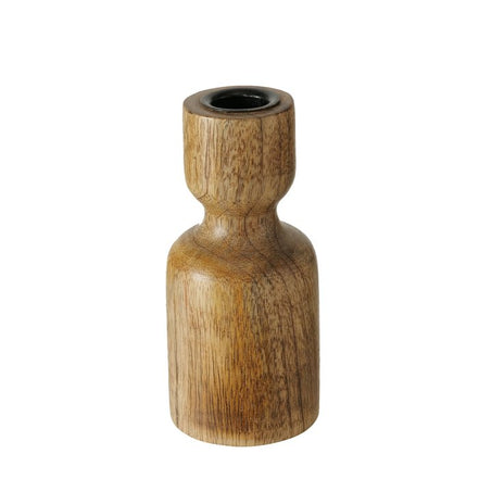 Szura Mango Wood Candle Holder – 13cm