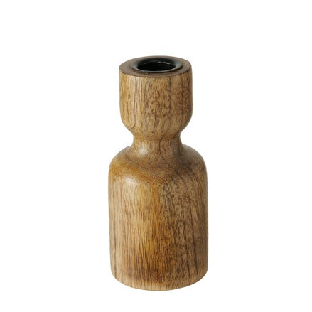 Szura Mango Wood Candle Holder – 13cm