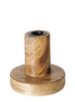 Small Mangowood Candle Holder - 9cm