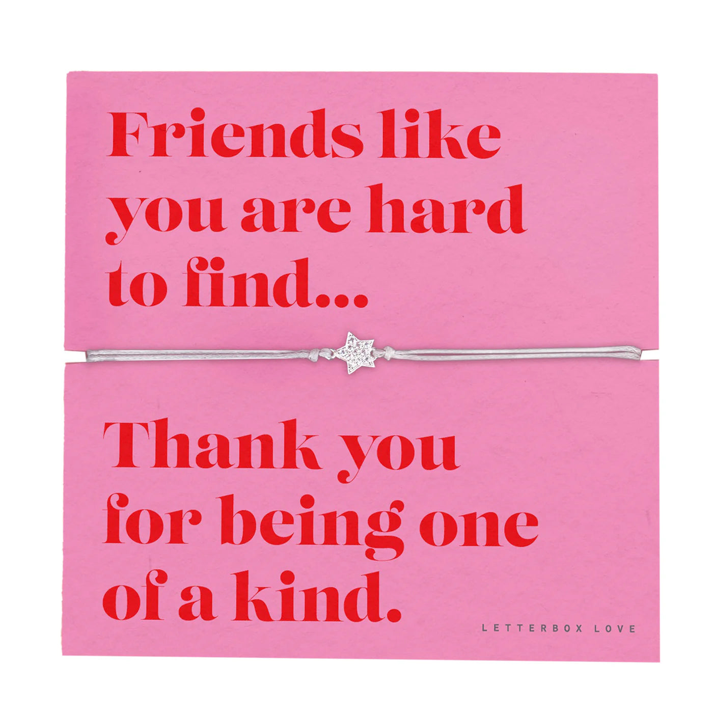 One of a Kind Friendship Sentiment Bracelet
