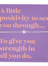 Positivity Sentiment Bracelet