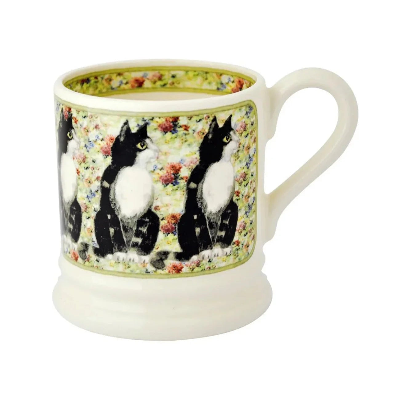 Black & White Cat 1/2 Pint Mug