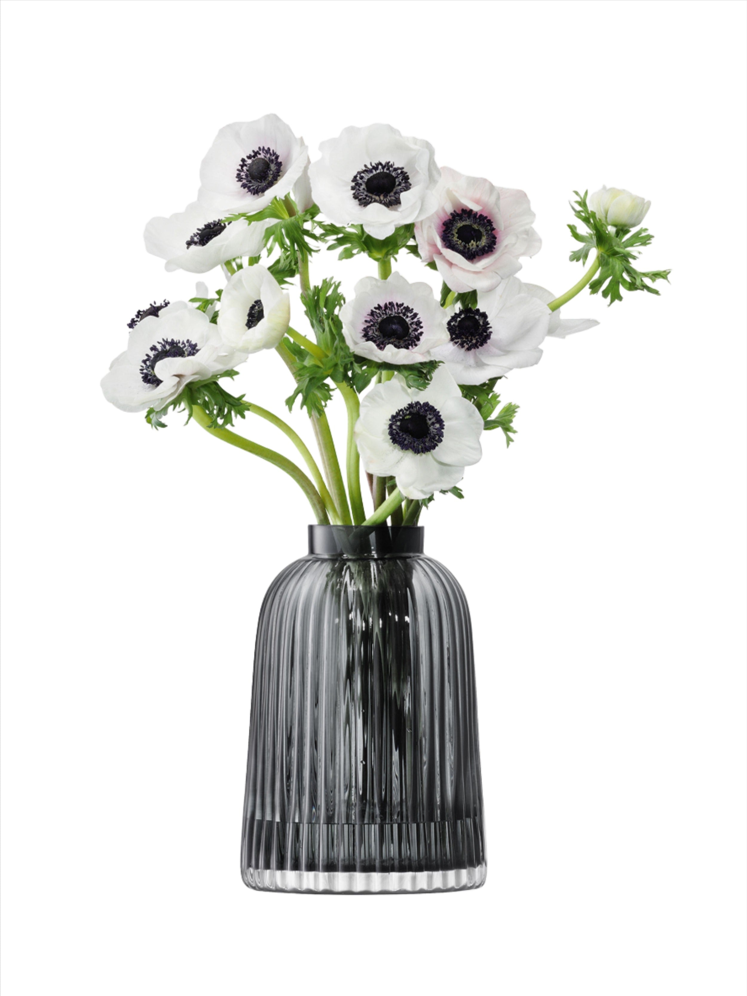 LSA - Pleat Vase Grey 20cm