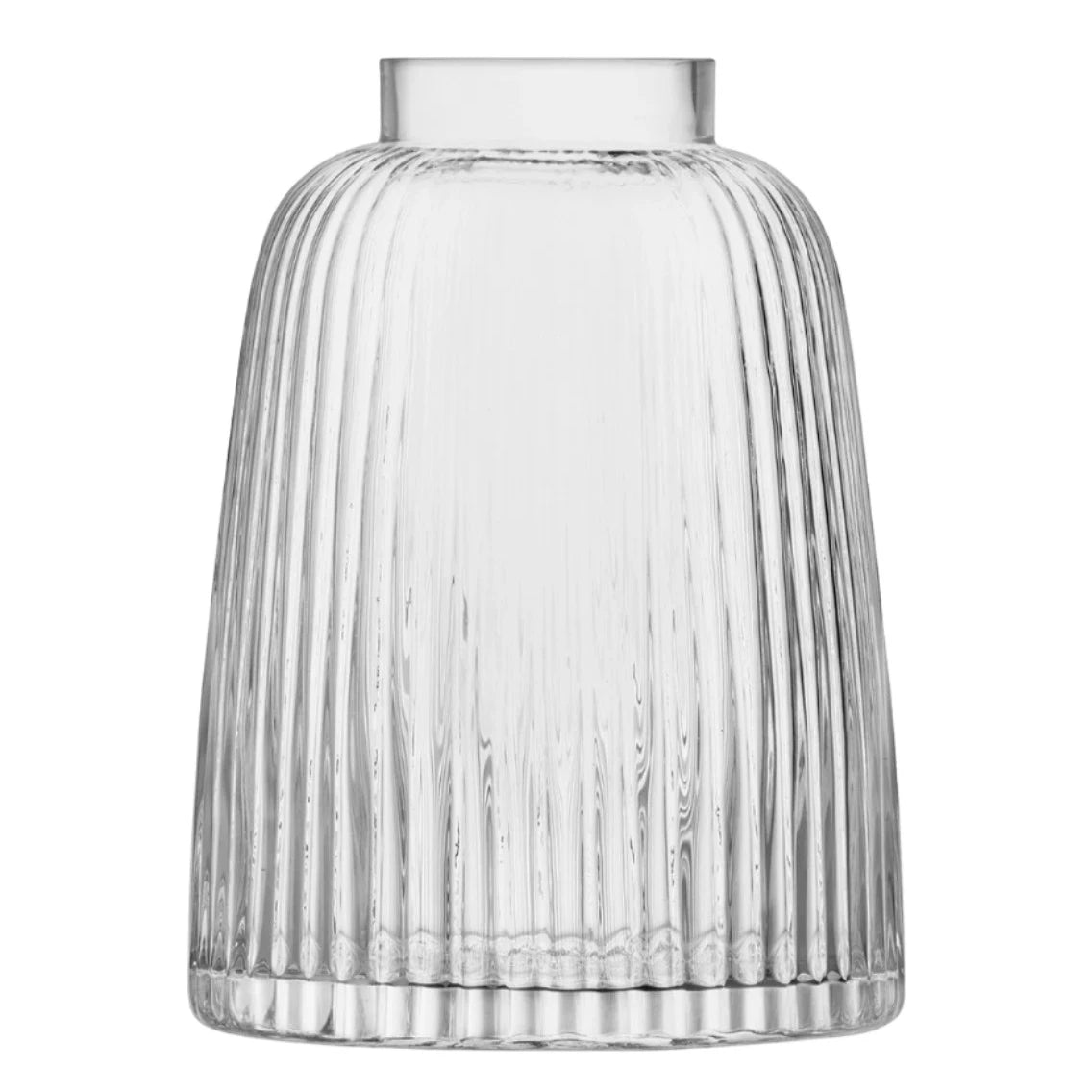 LSA - Pleat Vase H26cm Clear
