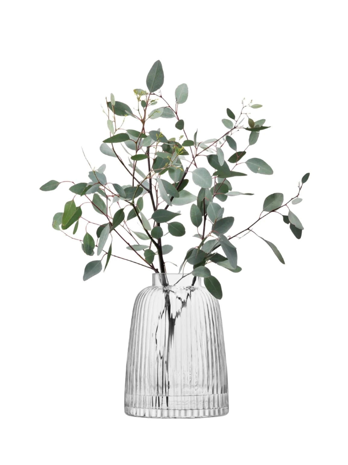 LSA - Pleat Vase H26cm Clear