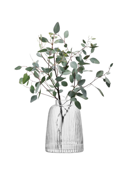 LSA - Pleat Vase H26cm Clear