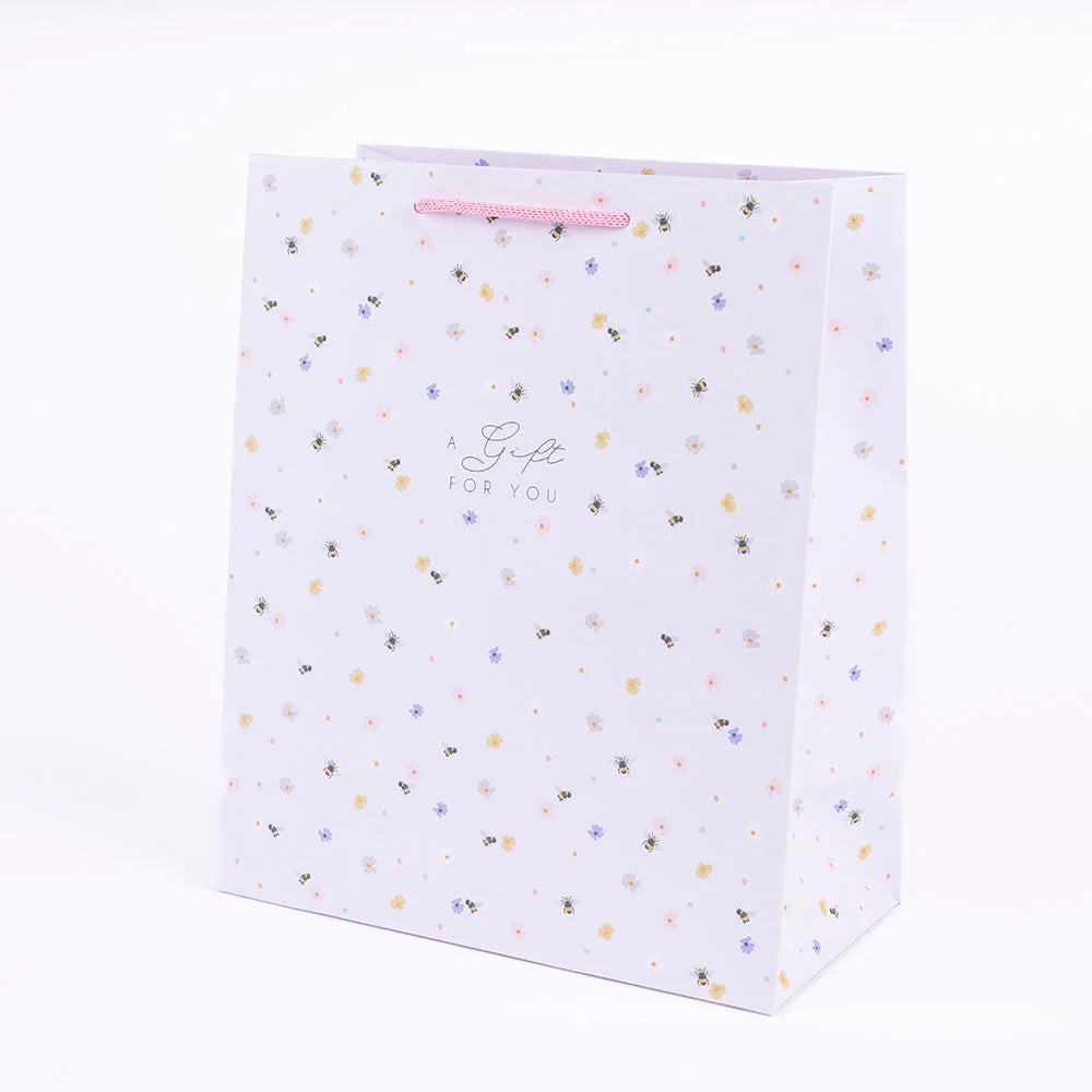 Pink Bee Portrait Bag Gift Bag
