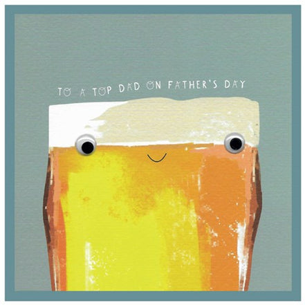 To a top dad on father's day Card