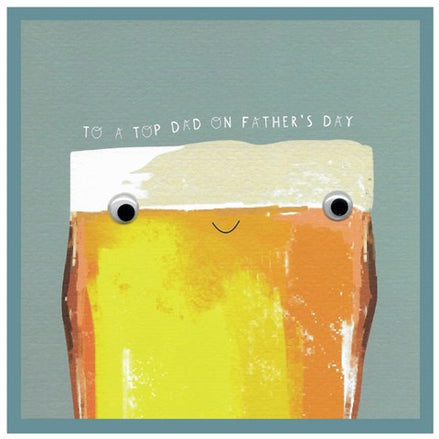 To a top dad on father's day Card