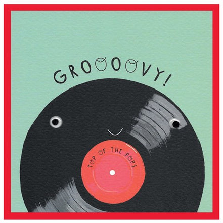 Googly Dads groovy top of the pops vinyl Card