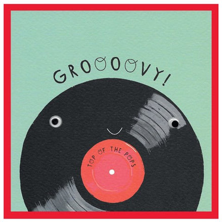 Googly Dads groovy top of the pops vinyl Card