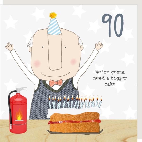 Boy 90th Birthday Card