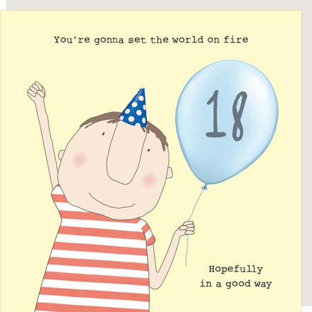 Boy 18th Birthday Card