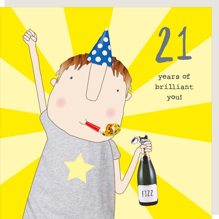 Boy 21st Birthday Card