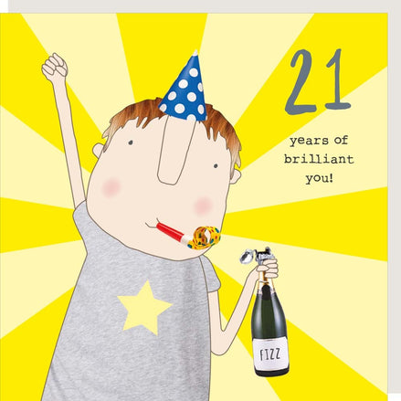 Boy 21st Birthday Card
