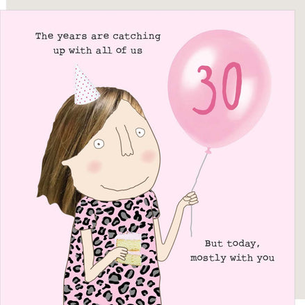 Girl 30th Birthday Card