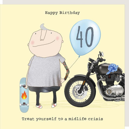 Boy 40th Birthday Card