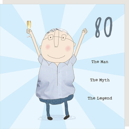 Boy 80th Birthday Card