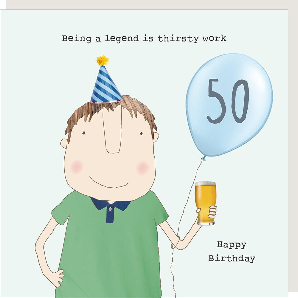 50 Boy Legend Birthday Card
