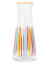 Multicolour Striped Glass Carafe