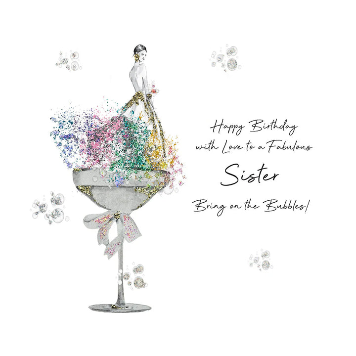 Happy Birthday With Love To A Fabulous Sister Birthday Card