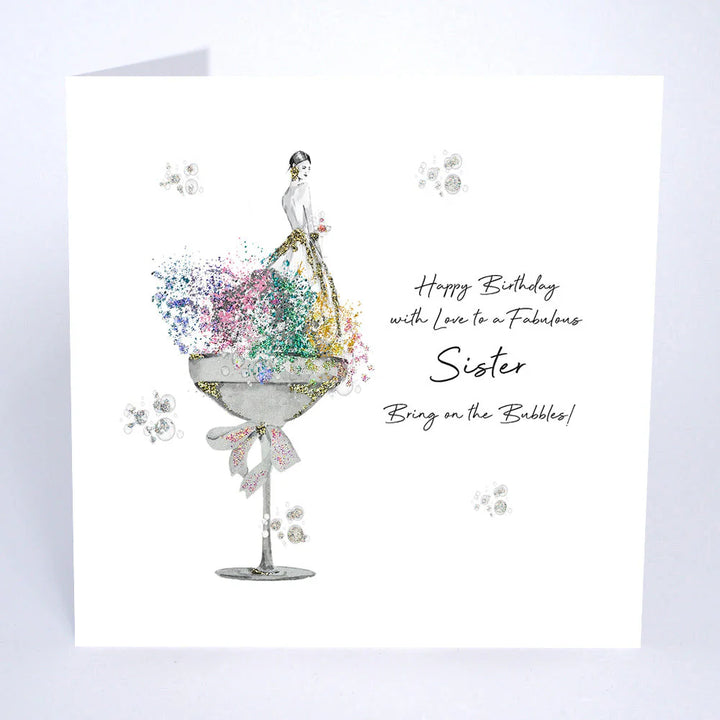 Happy Birthday With Love To A Fabulous Sister Birthday Card