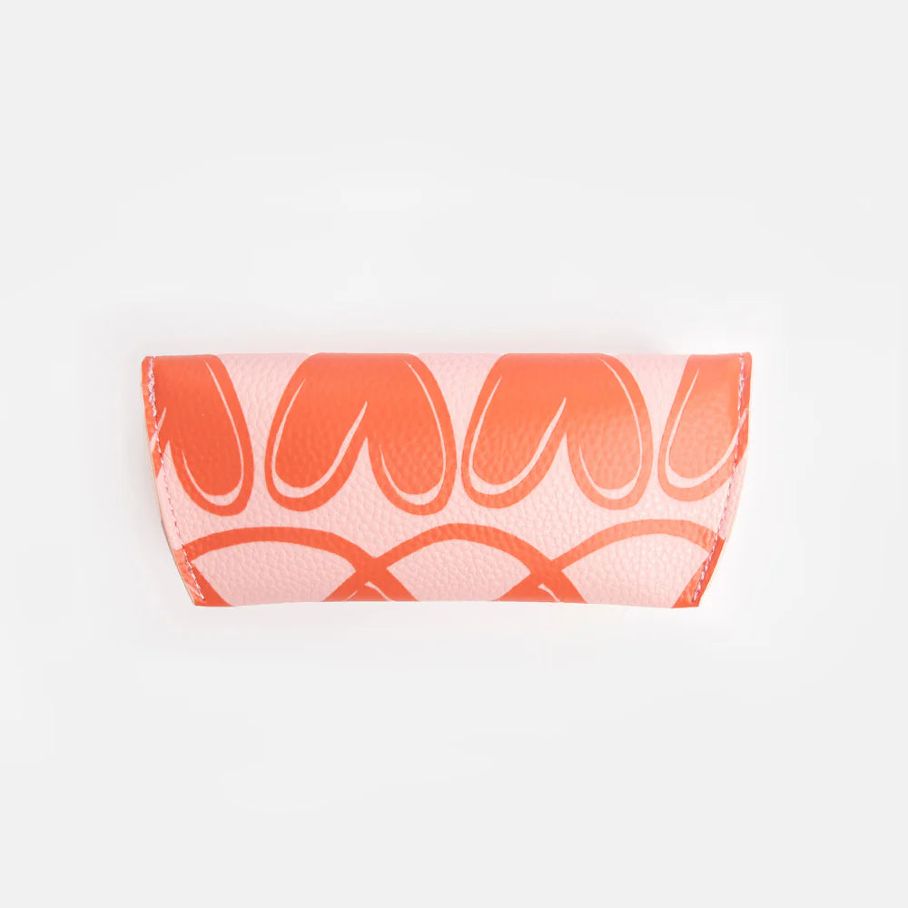 Pink Linked Hearts - Glasses Flap Case