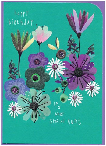 Aunty Birthday Card