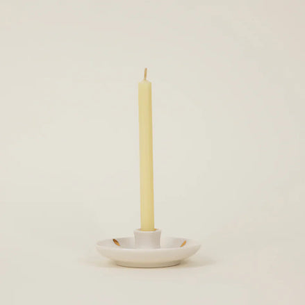 Gold Brush Mark Candle Holder