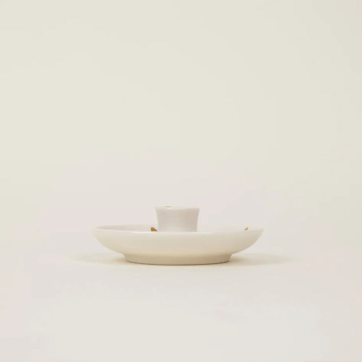 Gold Brush Mark Candle Holder