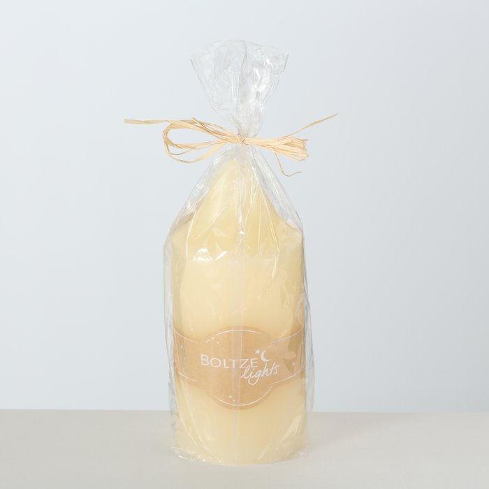Pillar Candle Church Cream H20 D9