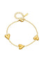 Heart Trio Bracelet In Gold