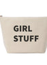 Large 'Girl Stuff' Pouch - Natural