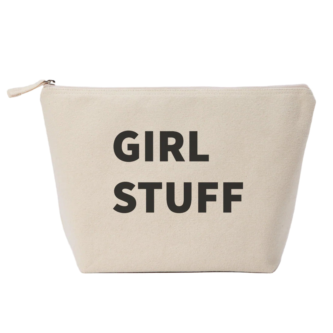 Large 'Girl Stuff' Pouch - Natural