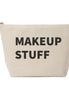 Large 'Make Up Stuff' Pouch - Natural