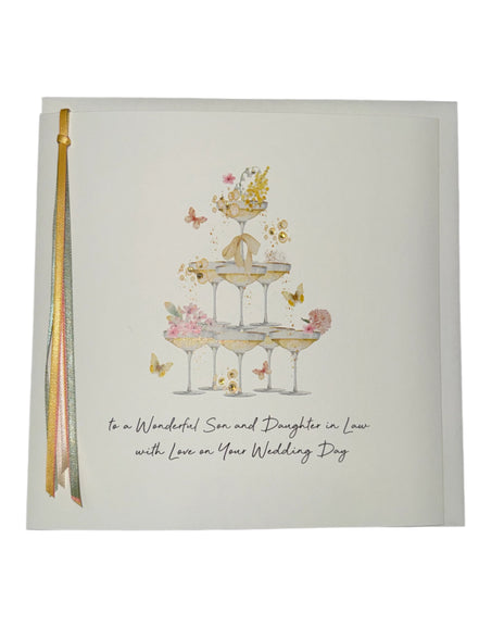 To A Wonderful Son & D.I.L On Your Wedding Day - Card Large