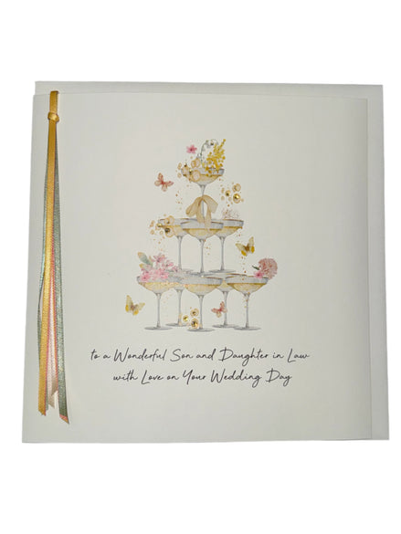 To A Wonderful Son & D.I.L On Your Wedding Day - Card Large