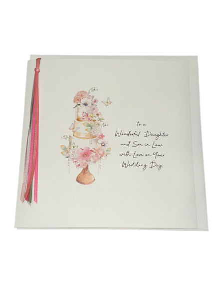 To A Wonderful Daughter & S.I.L On Your Wedding Day - Card Large