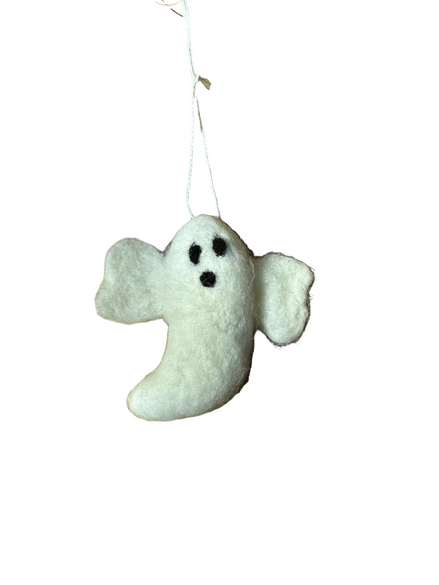 Wool Ghost Hanging Decoration