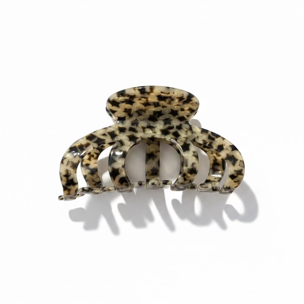 Black &amp; Brown Patterned Claw Hair Clip