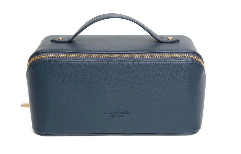 Nappa Train Case - Navy