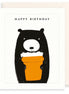 Happy Birthday Bear & Pint Card