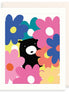 Bear & Flowers Greeting Card