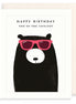 Bear In Sunglasses Birthday Card