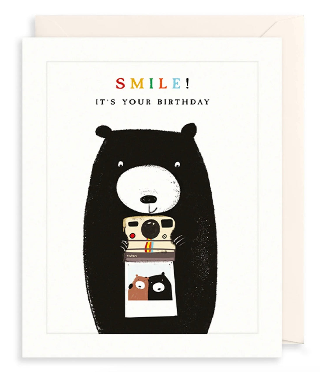 Bear & Camera Birthday Card
