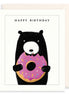 Bear & Doughnut Birthday Card
