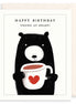 Bear & Mug Birthday Card