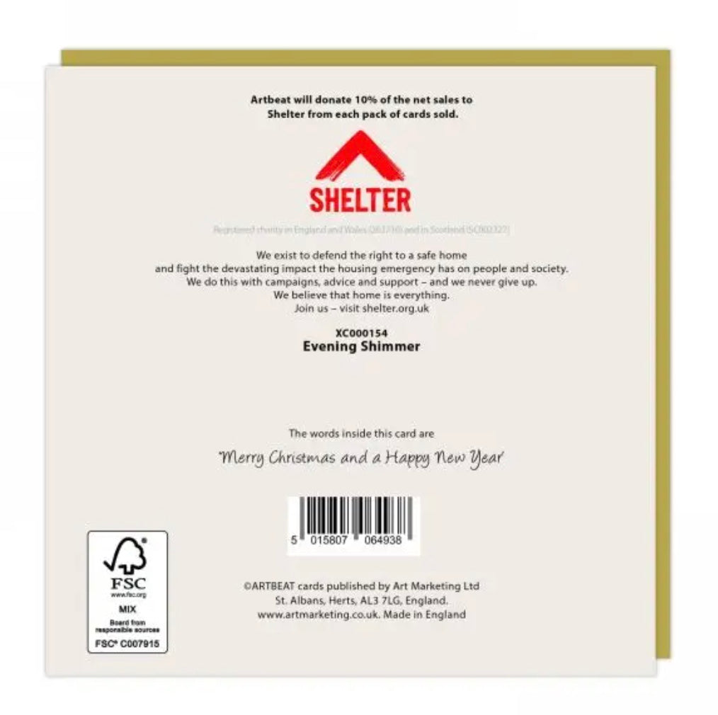 Evening Shimmer Christmas Cards - Pack of 6